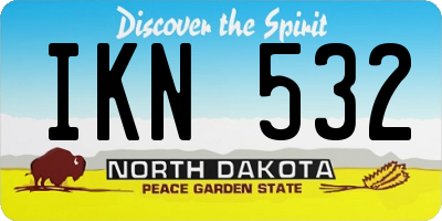 ND license plate IKN532