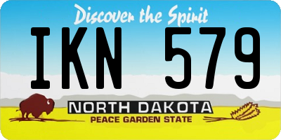 ND license plate IKN579