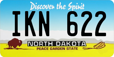 ND license plate IKN622