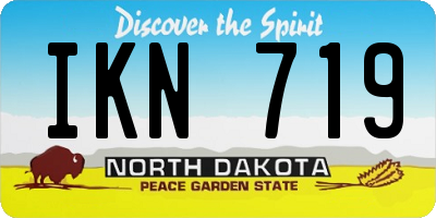 ND license plate IKN719