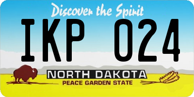 ND license plate IKP024