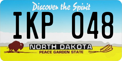 ND license plate IKP048