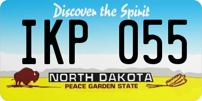 ND license plate IKP055