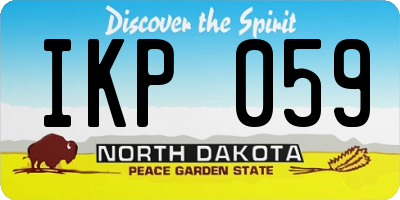 ND license plate IKP059