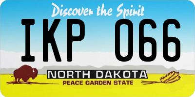 ND license plate IKP066