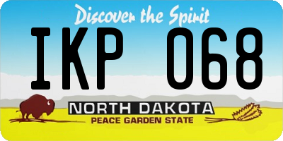 ND license plate IKP068