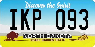 ND license plate IKP093