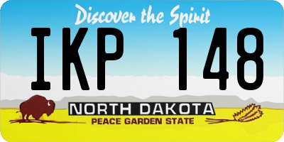ND license plate IKP148