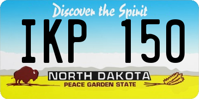 ND license plate IKP150
