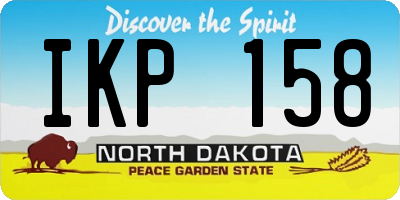 ND license plate IKP158