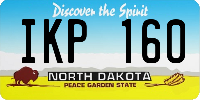 ND license plate IKP160