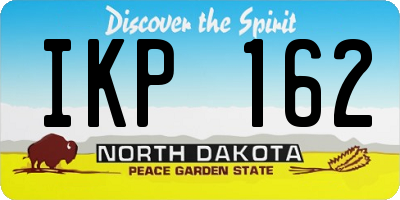 ND license plate IKP162