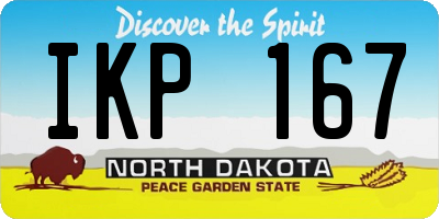 ND license plate IKP167