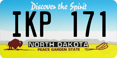 ND license plate IKP171