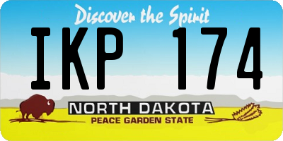 ND license plate IKP174