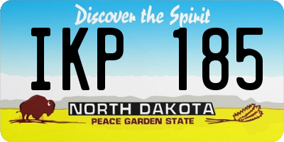 ND license plate IKP185