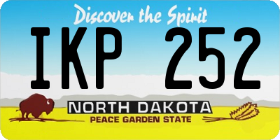 ND license plate IKP252