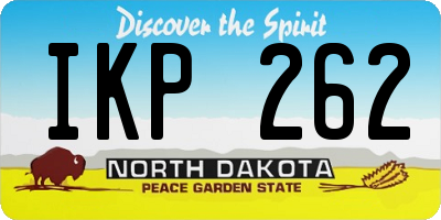 ND license plate IKP262