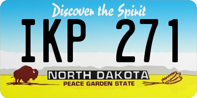 ND license plate IKP271