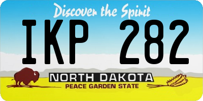 ND license plate IKP282