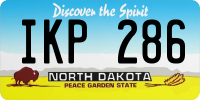 ND license plate IKP286