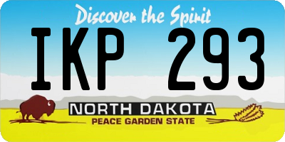 ND license plate IKP293
