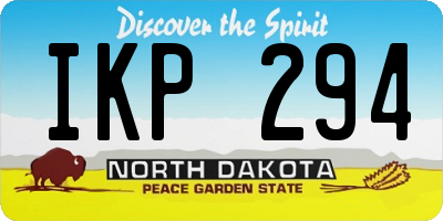 ND license plate IKP294