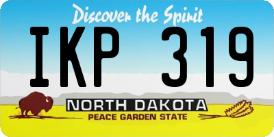 ND license plate IKP319