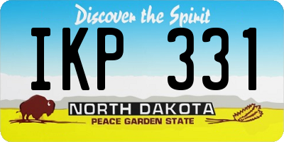 ND license plate IKP331