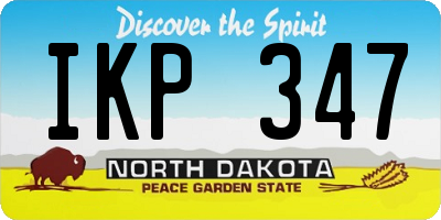 ND license plate IKP347