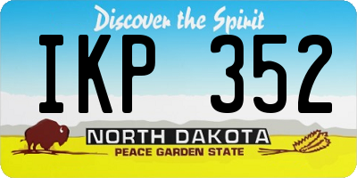 ND license plate IKP352