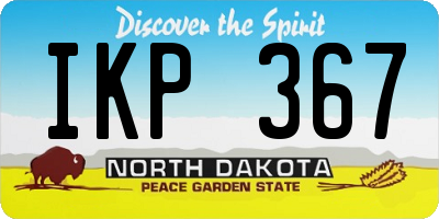 ND license plate IKP367