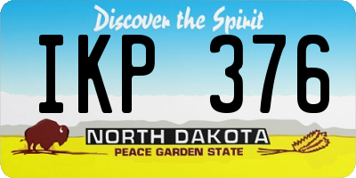 ND license plate IKP376