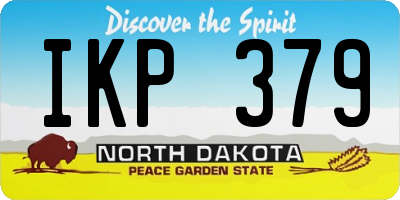 ND license plate IKP379