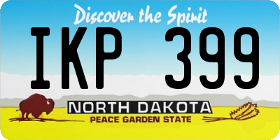 ND license plate IKP399