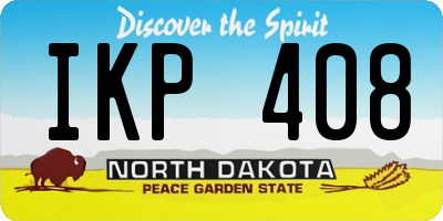 ND license plate IKP408