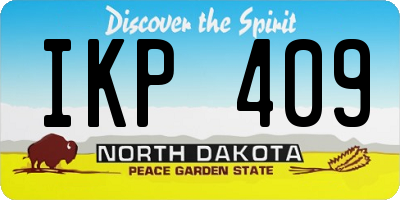ND license plate IKP409
