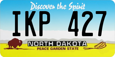 ND license plate IKP427