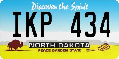 ND license plate IKP434