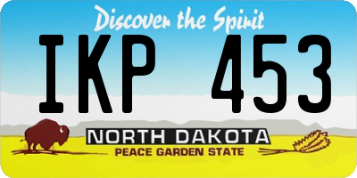ND license plate IKP453