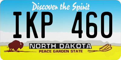 ND license plate IKP460