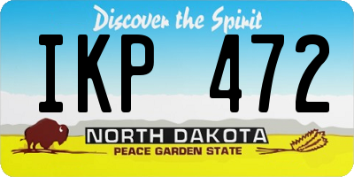 ND license plate IKP472