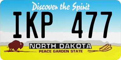 ND license plate IKP477
