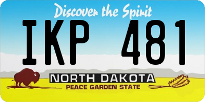 ND license plate IKP481
