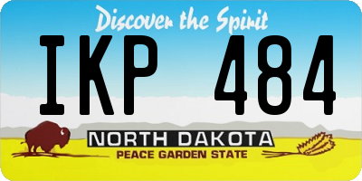 ND license plate IKP484