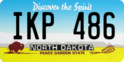 ND license plate IKP486