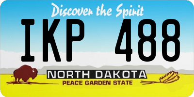 ND license plate IKP488