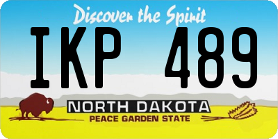 ND license plate IKP489