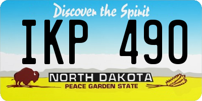 ND license plate IKP490