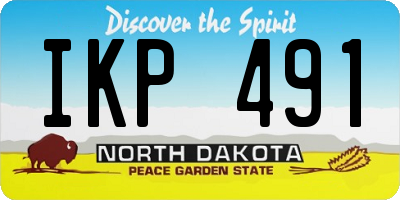 ND license plate IKP491